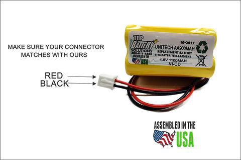 5pc Unitech Ni-CD AA900mAh 4.8V Replacement Battery - Top Battery Solutions