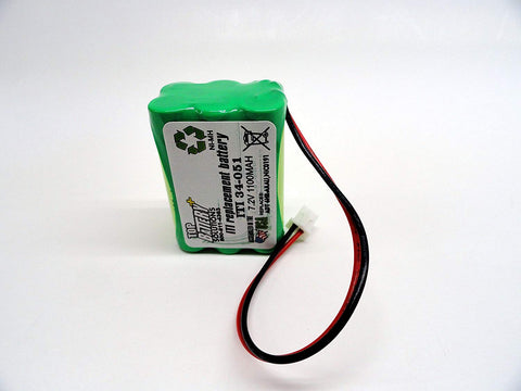 2pc ITI 34-051 Emergency Lighting Battery for Interstate Batteries ANIC0191,ADT 6HR-AAAU - Top Battery Solutions